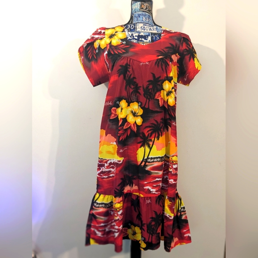 Kalena Fashions Of Hawaii Hawaiian Muumuu Beach Dress